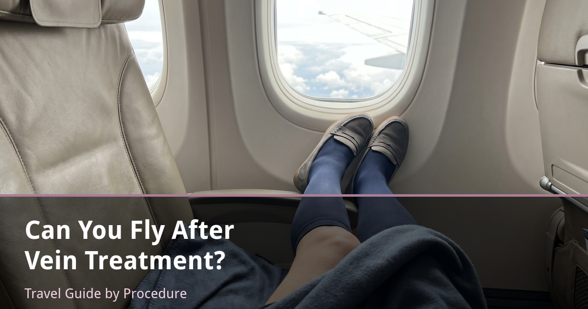 Read more about the article Can You Fly After Varicose Vein Treatment? Travel Guide by Procedure