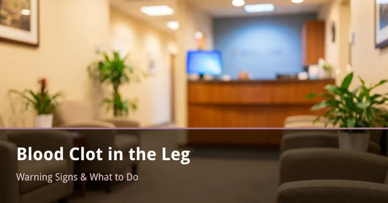 Read more about the article Blood Clot in the Leg: Symptoms, Warning Signs, and What to Do