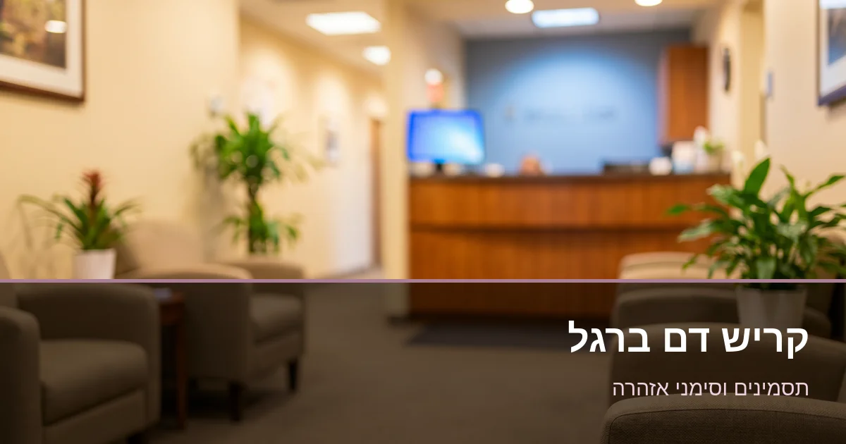 Read more about the article קריש דם ברגל — תסמינים, סימני אזהרה ומה עושים