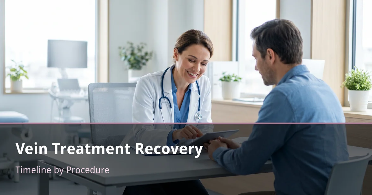 Read more about the article Vein Treatment Recovery: How Long for Each Procedure?